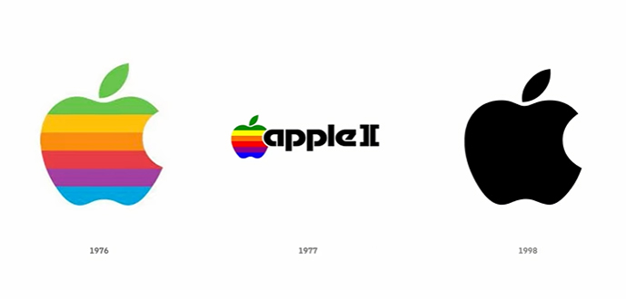 apple logo evolution