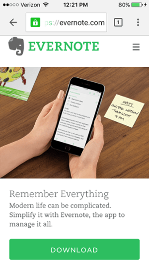 evernote-mobile-site