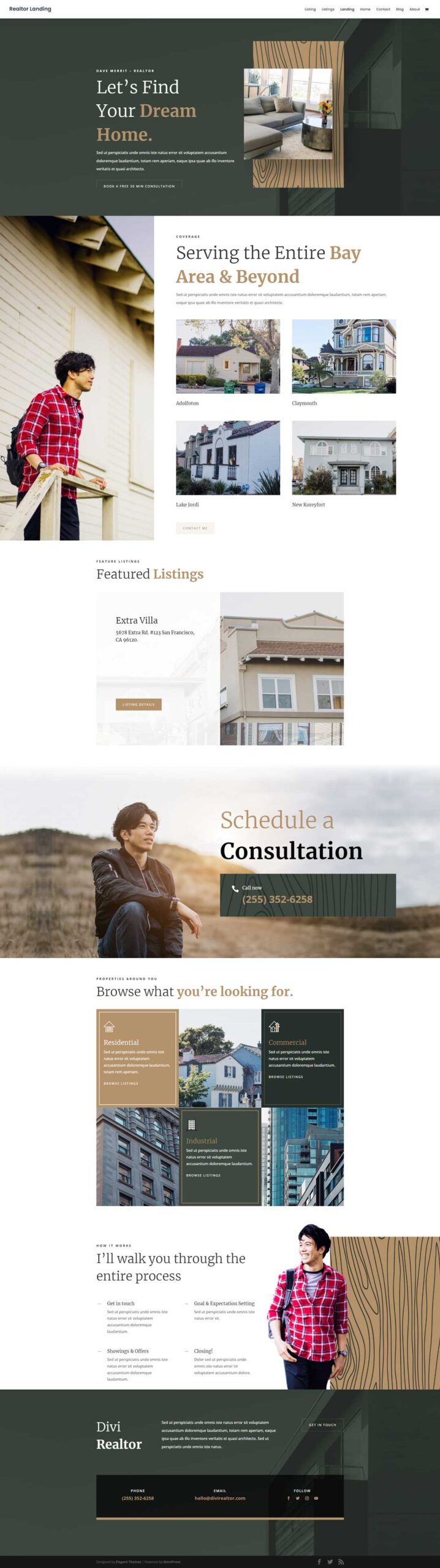 realtor  landing page demo